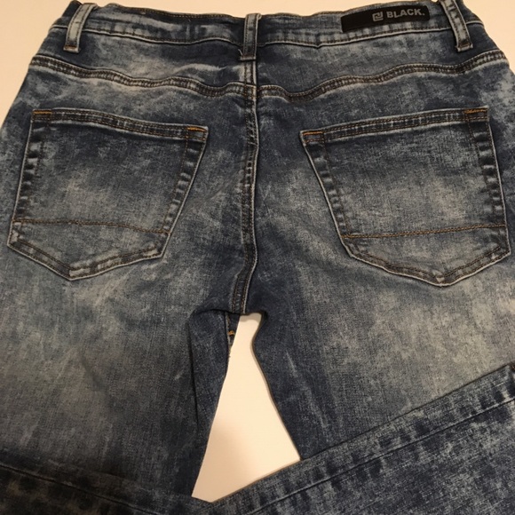 CJ Black Jeans Super Skinny Flex Blue Acid Wash - Picture 4 of 8